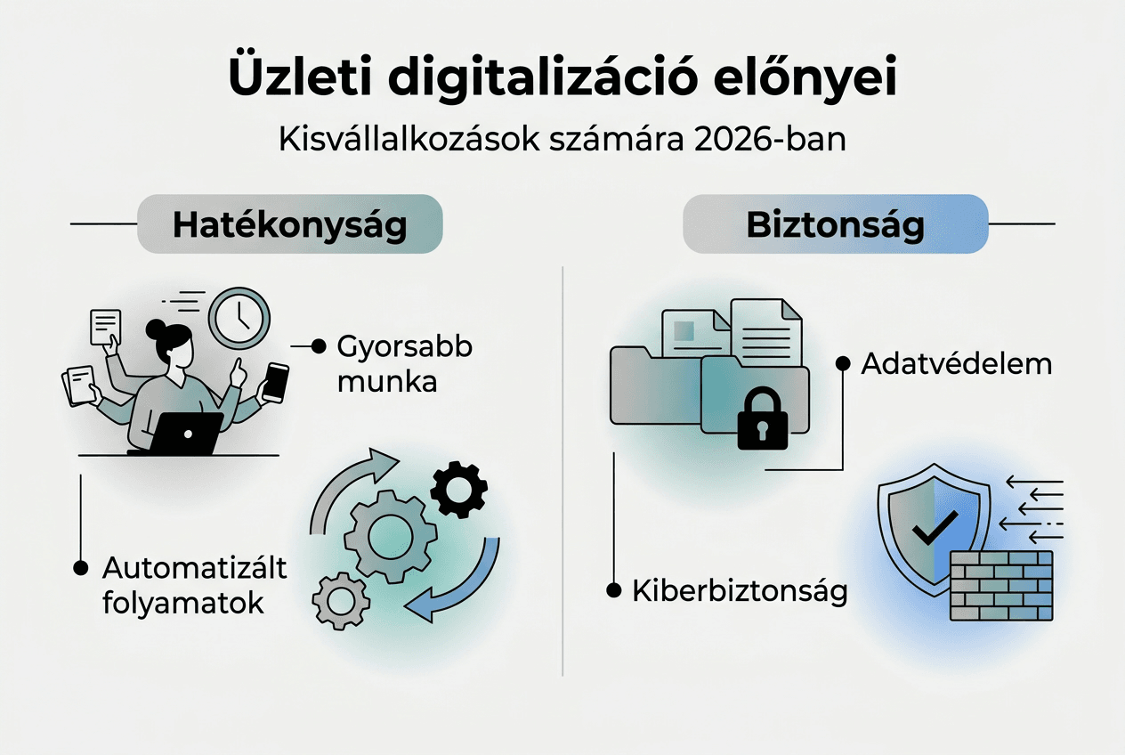 Infografika: Miért éri meg digitalizálni a vállalkozásodat?