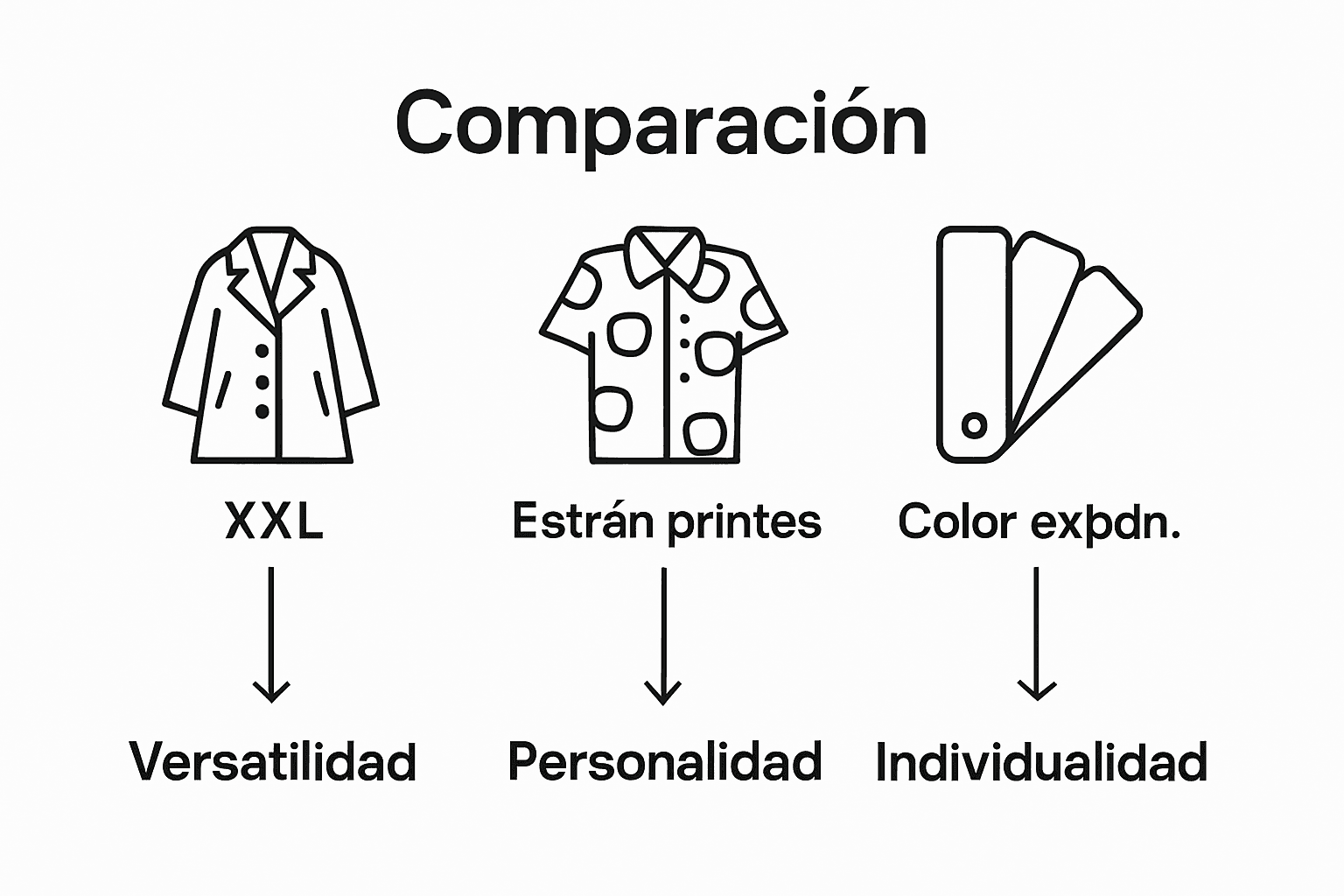 Infografía comparativa: las principales tendencias en moda masculina para 2025