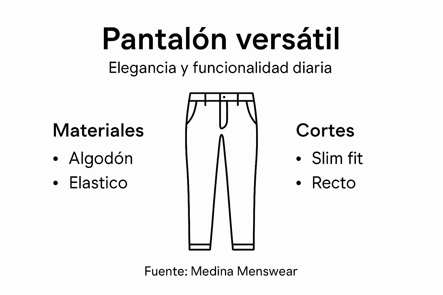 Infografía: las cualidades imprescindibles de un pantalón todoterreno