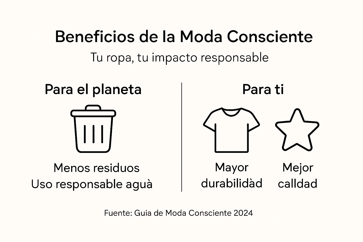Infografía: ¿Por qué apostar por la moda consciente beneficia tanto al planeta como a quienes la usan?