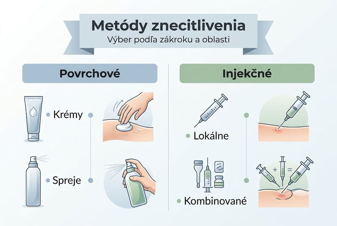 Prehľad typov anestézie: povrchová verzus injekčná