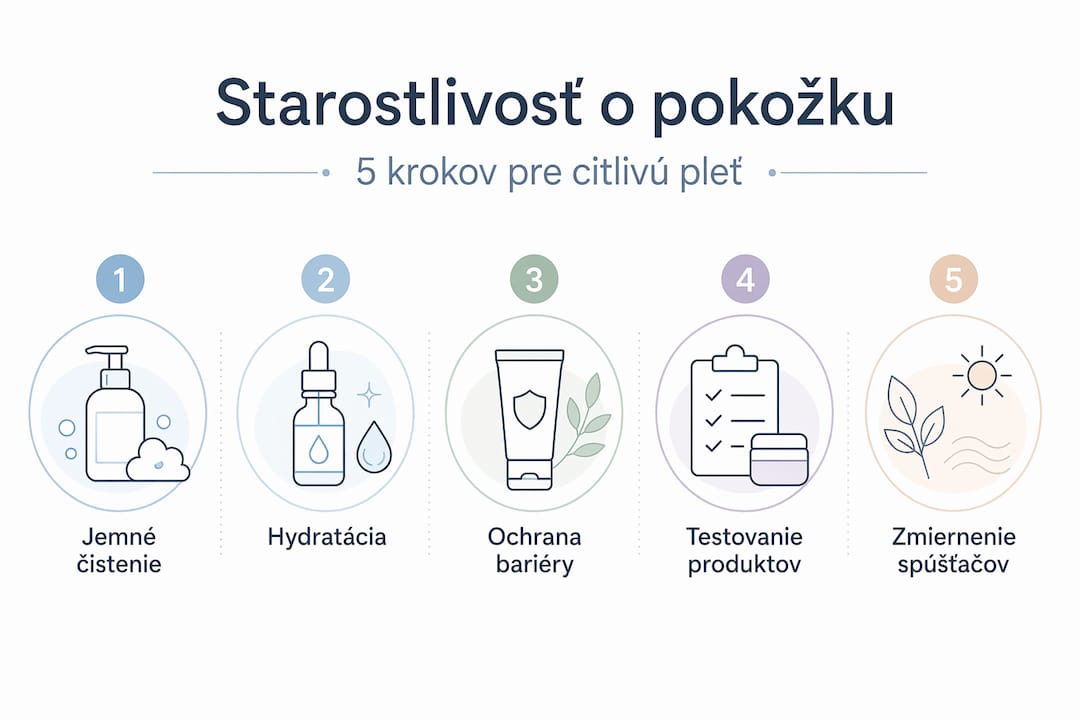 Infografika: Päť tipov, ako sa starať o citlivú pokožku