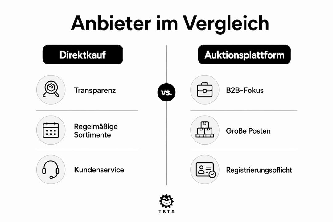 Infografik: Die besten Anbieter für Retourenpaletten im Vergleich
