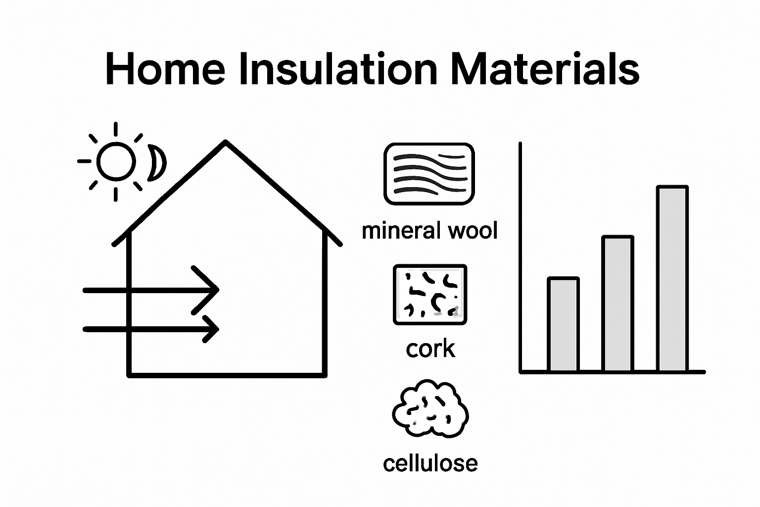 Infographic comparing insulation materials