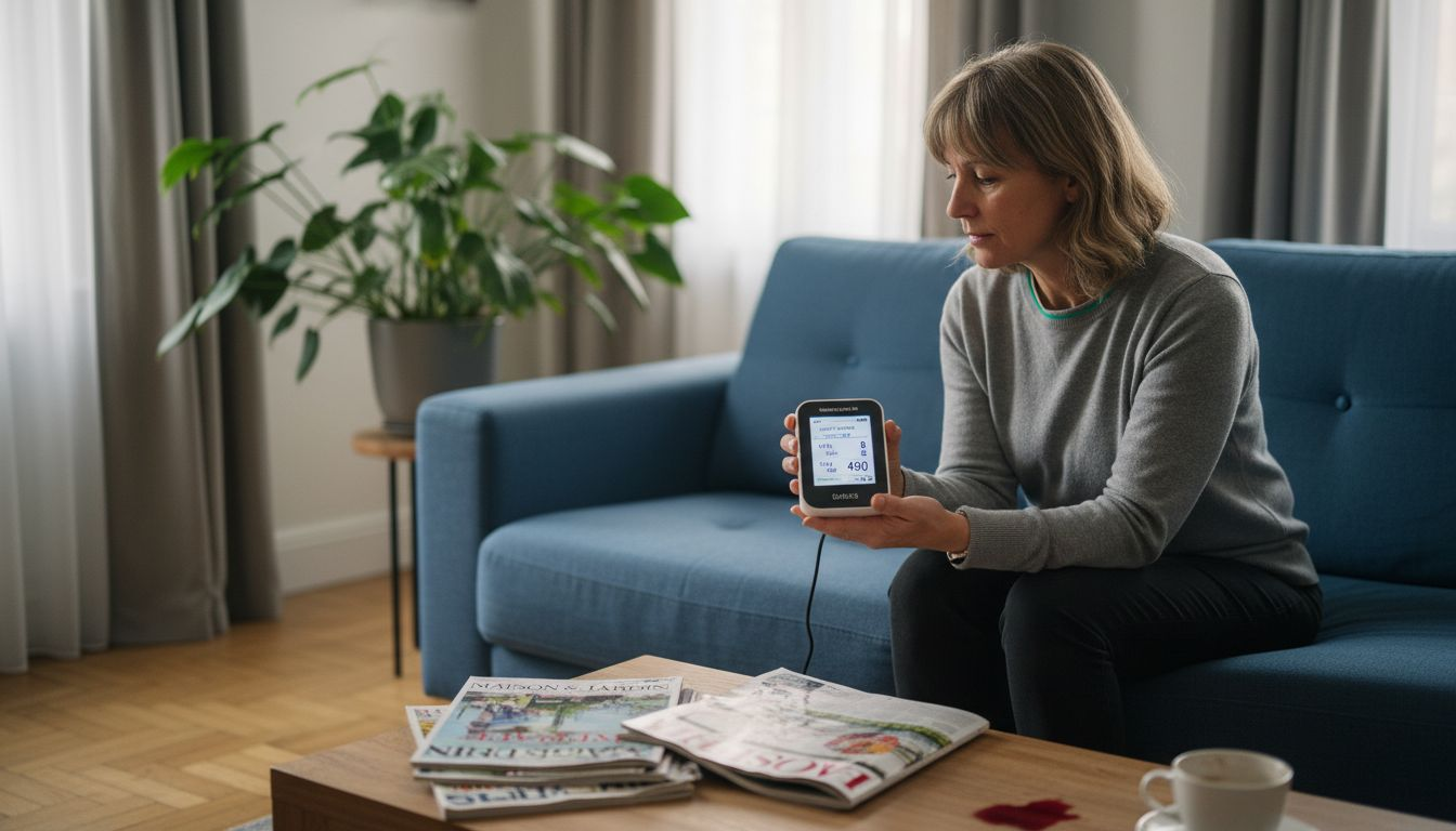 Détecteur de polluants pour le salon, idéal pour surveiller la qualité de l’air à la maison