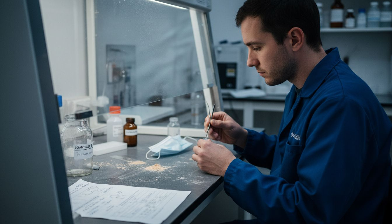 Spécialiste en analyse d’échantillons d’amiante en laboratoire