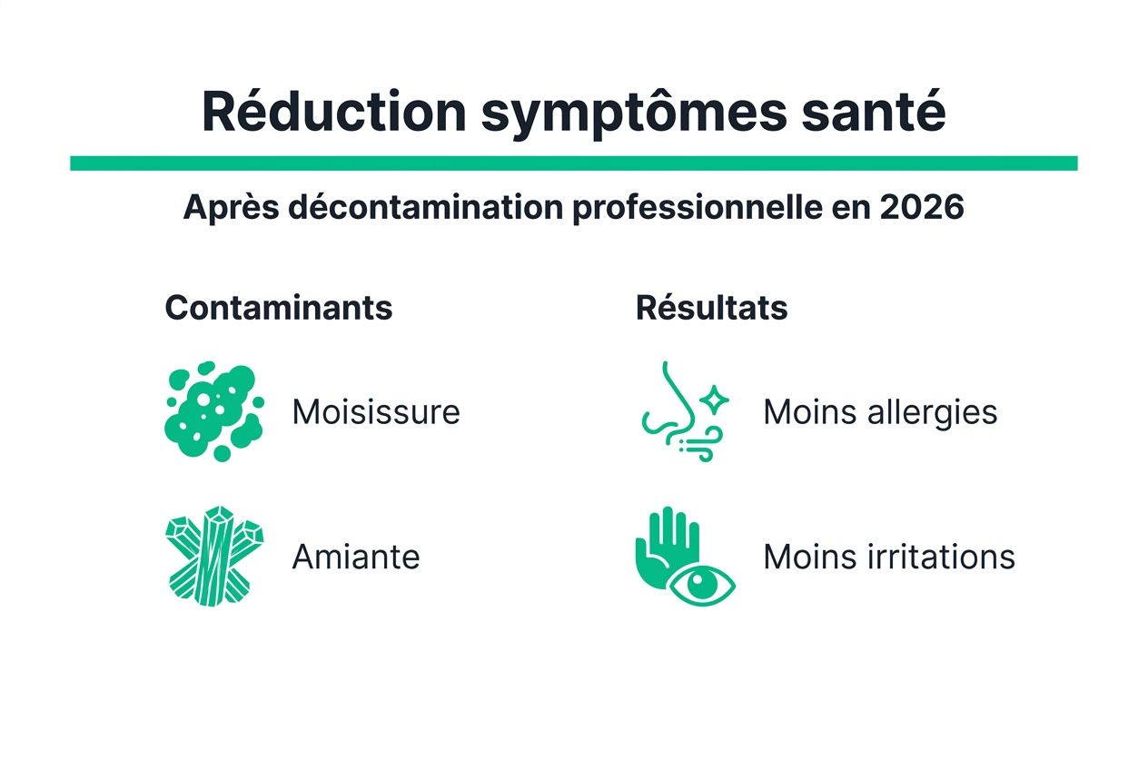 Infographie : les bienfaits de la décontamination sur la santé en 2026