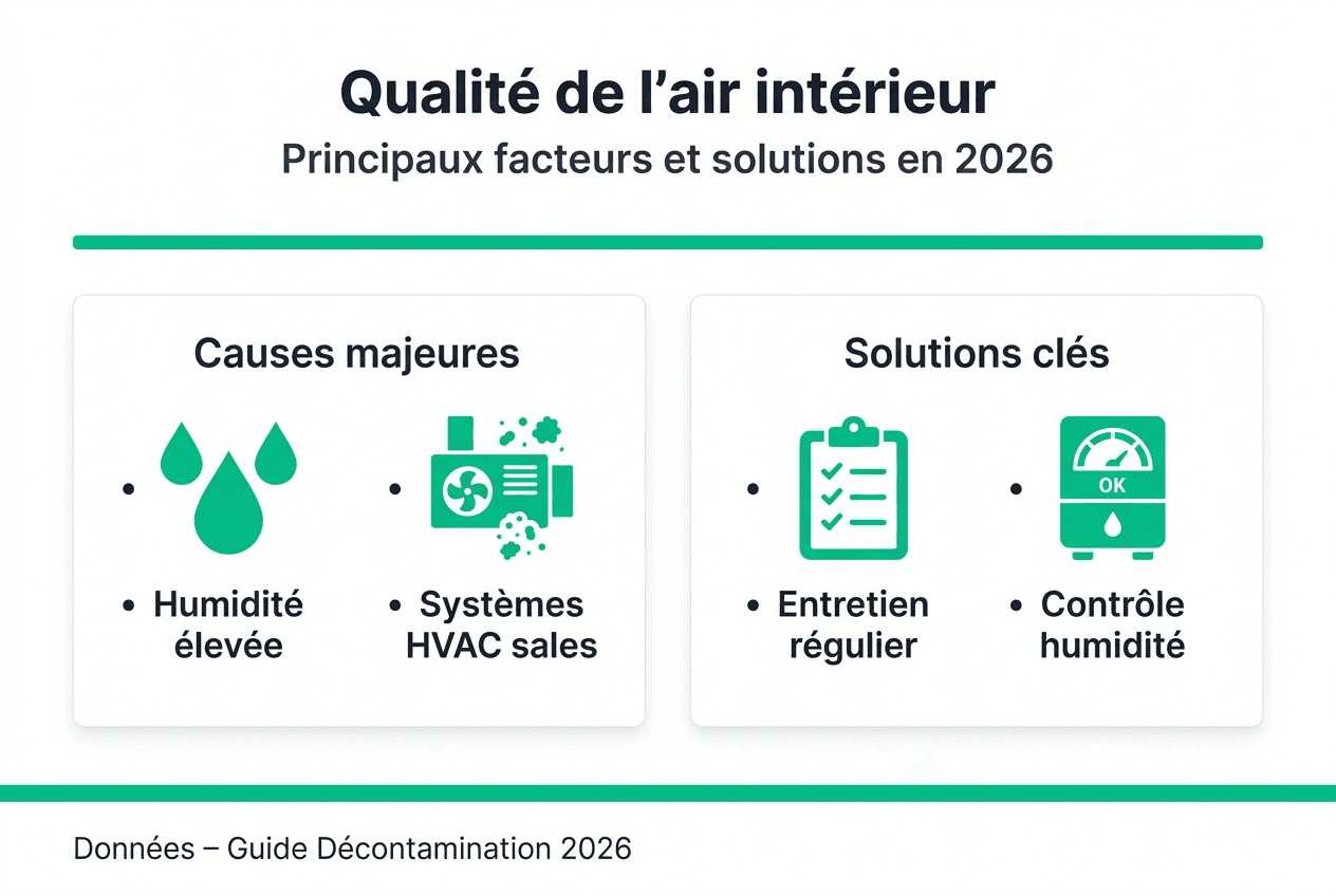 Infographie : comprendre les origines de la pollution de l’air intérieur et découvrir des solutions concrètes pour améliorer la qualité de votre environnement.