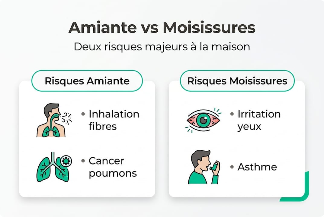 Infographie : amiante ou moisissures, quels sont les risques à connaître ?