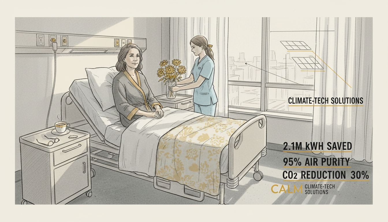 Patient room bathed in natural morning light