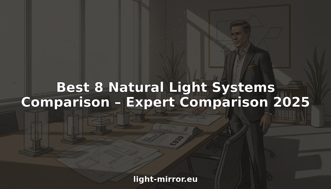 Engineer comparing natural light system models