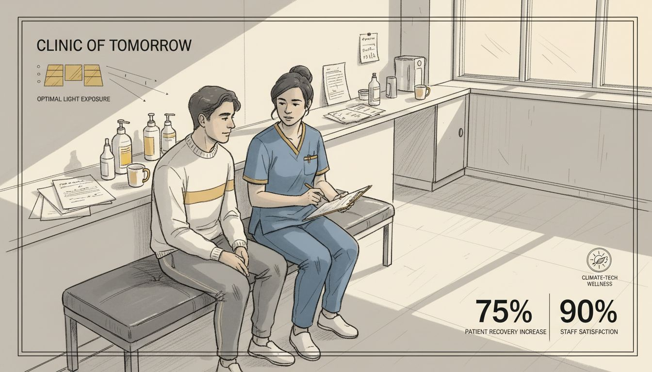 Consultation in daylight-filled clinic setting