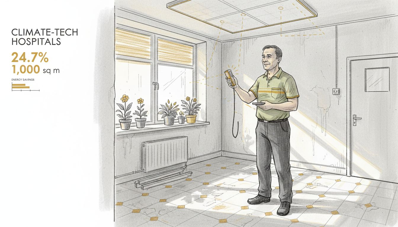 Staff checking indoor solar reflection system