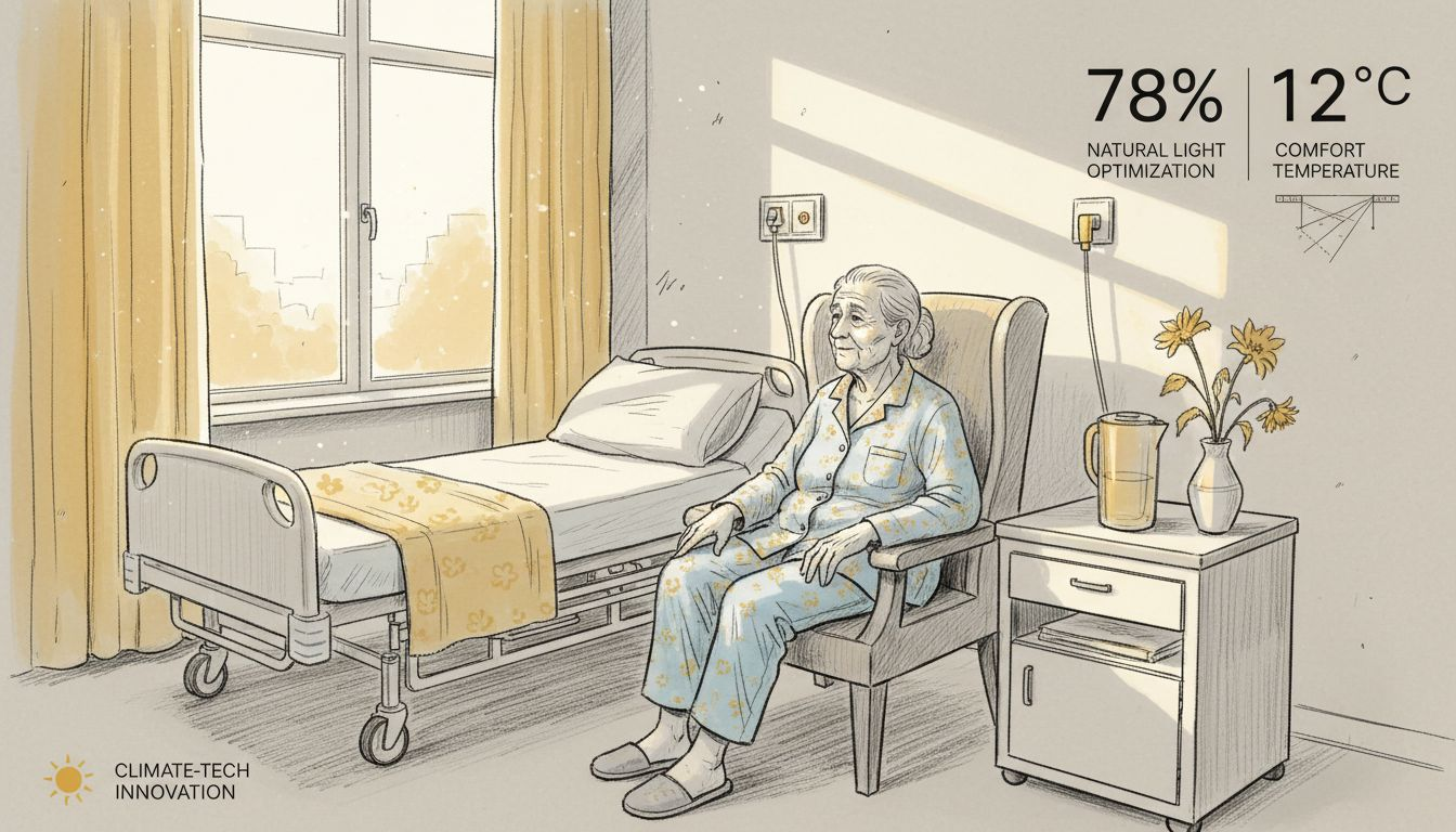 Patient in hospital room with daylight streaming in