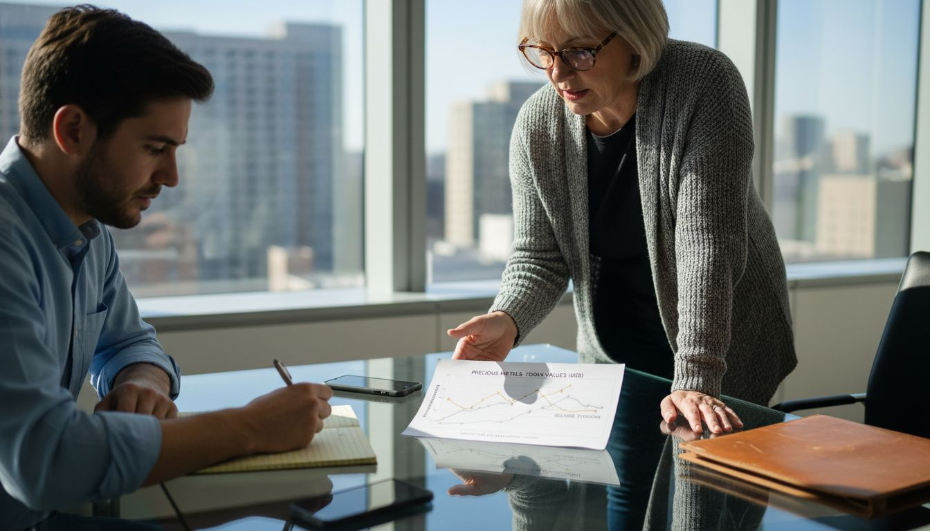 Investors discuss gold and silver token charts