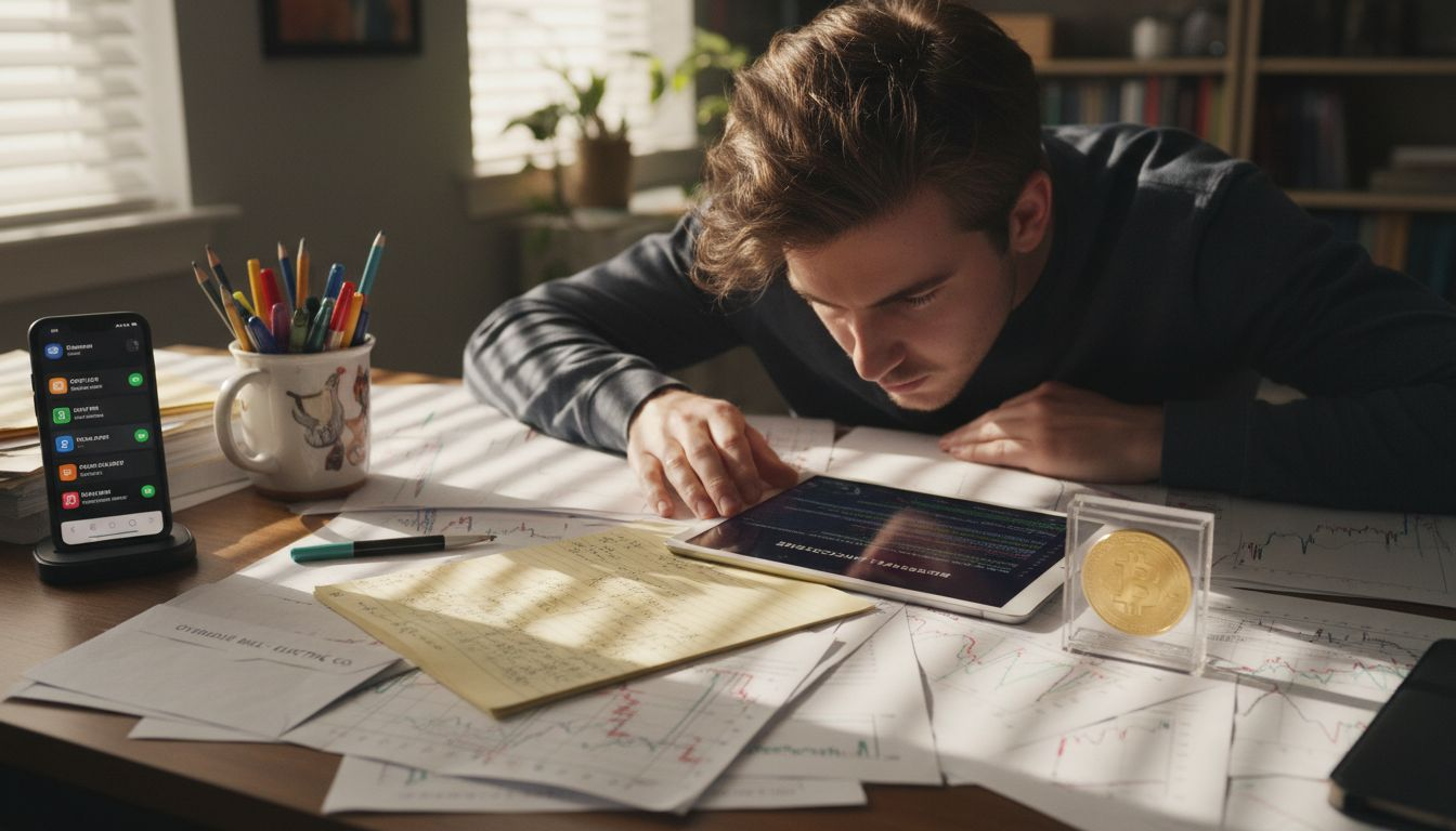 Investor workspace with tokens and charts