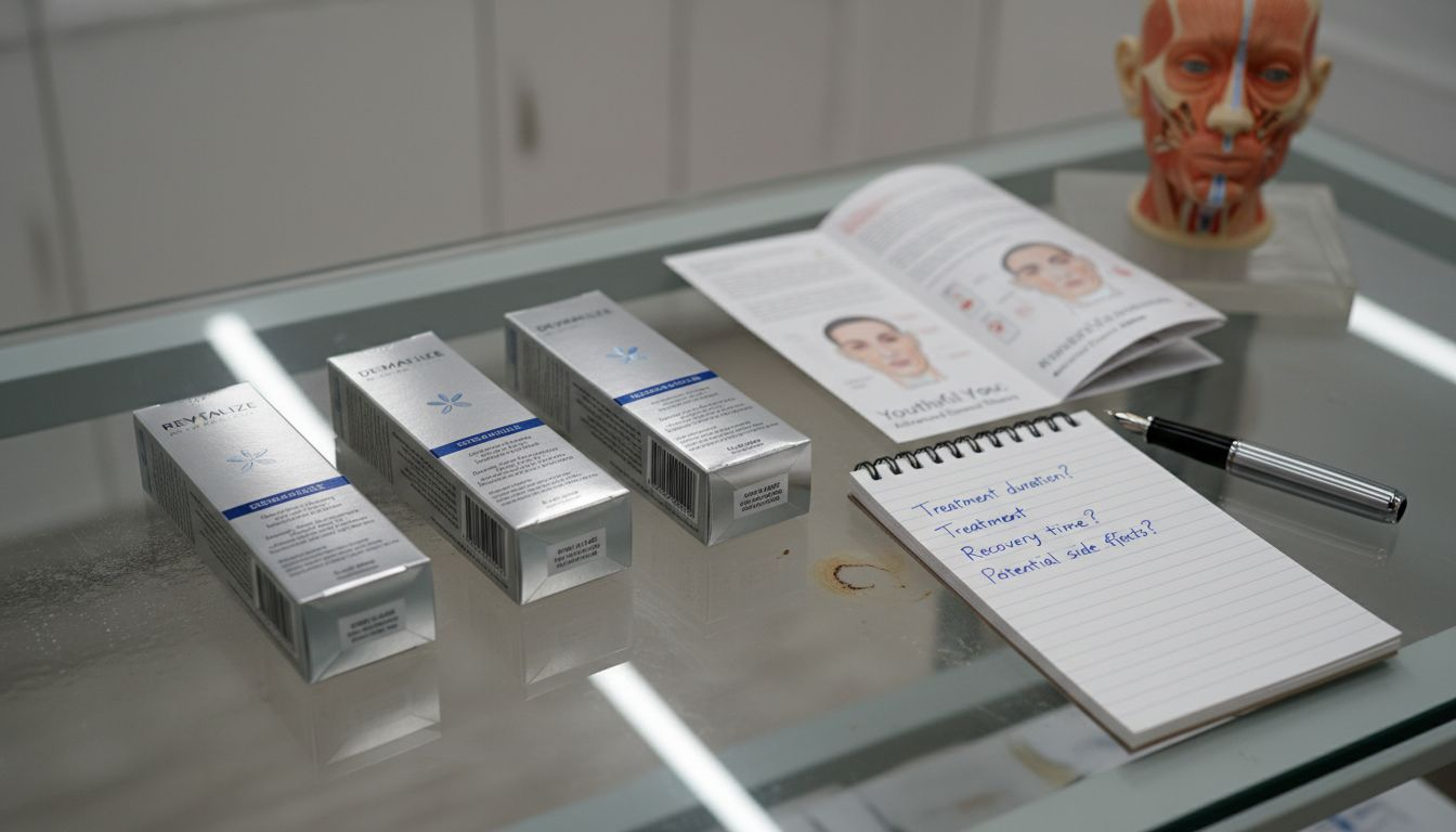Dermal filler boxes and ingredient labels