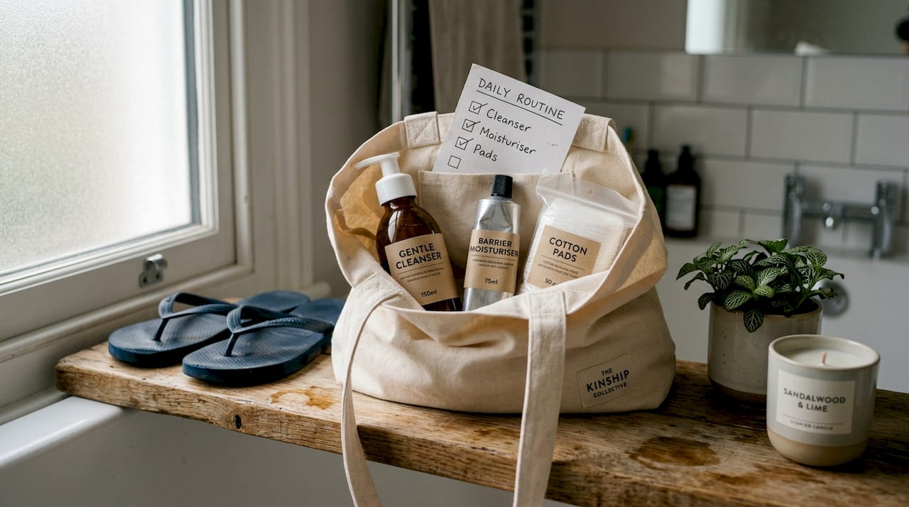 Bag of flare-up skincare kit essentials