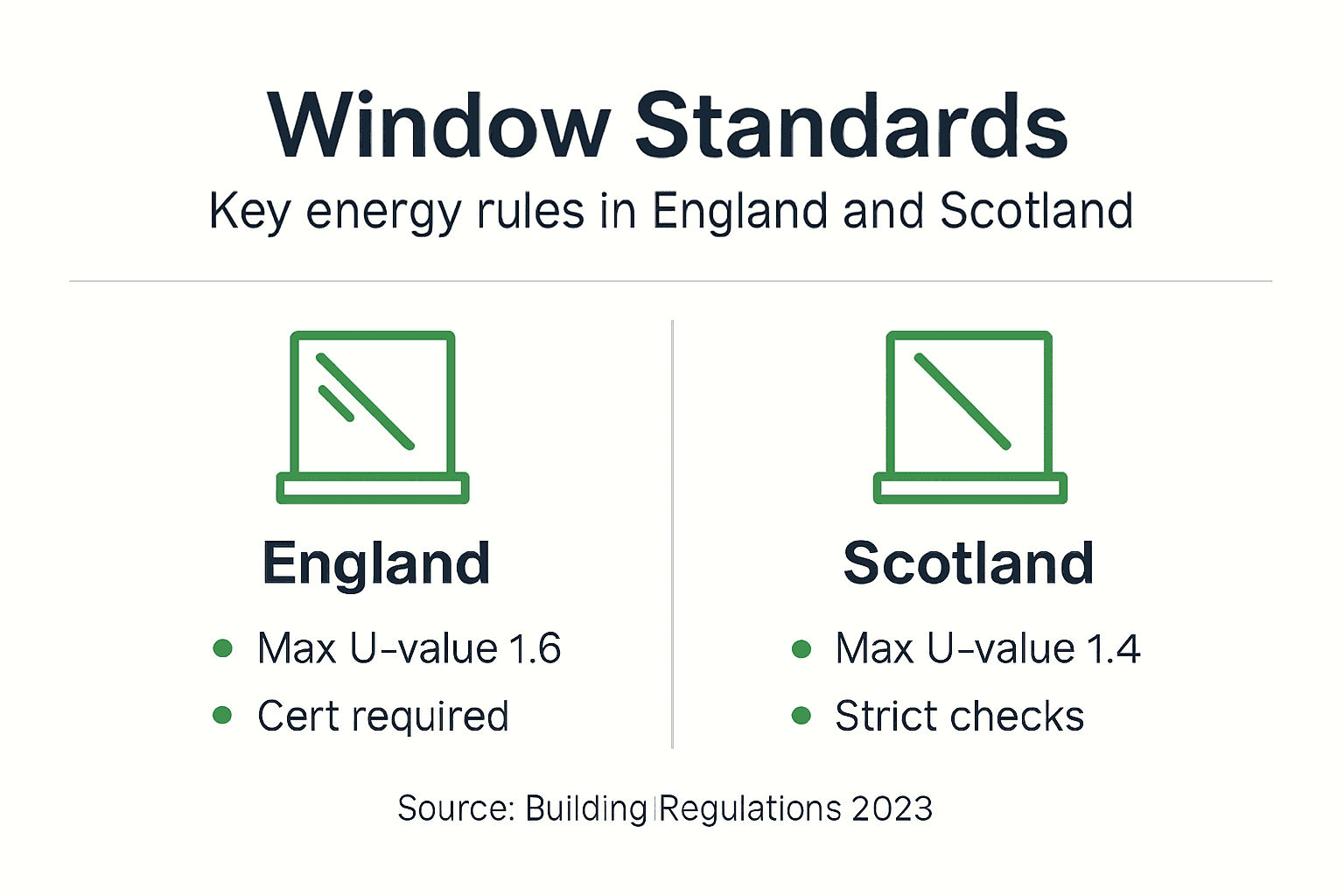 Infographic summarizing energy requirements England and Scotland