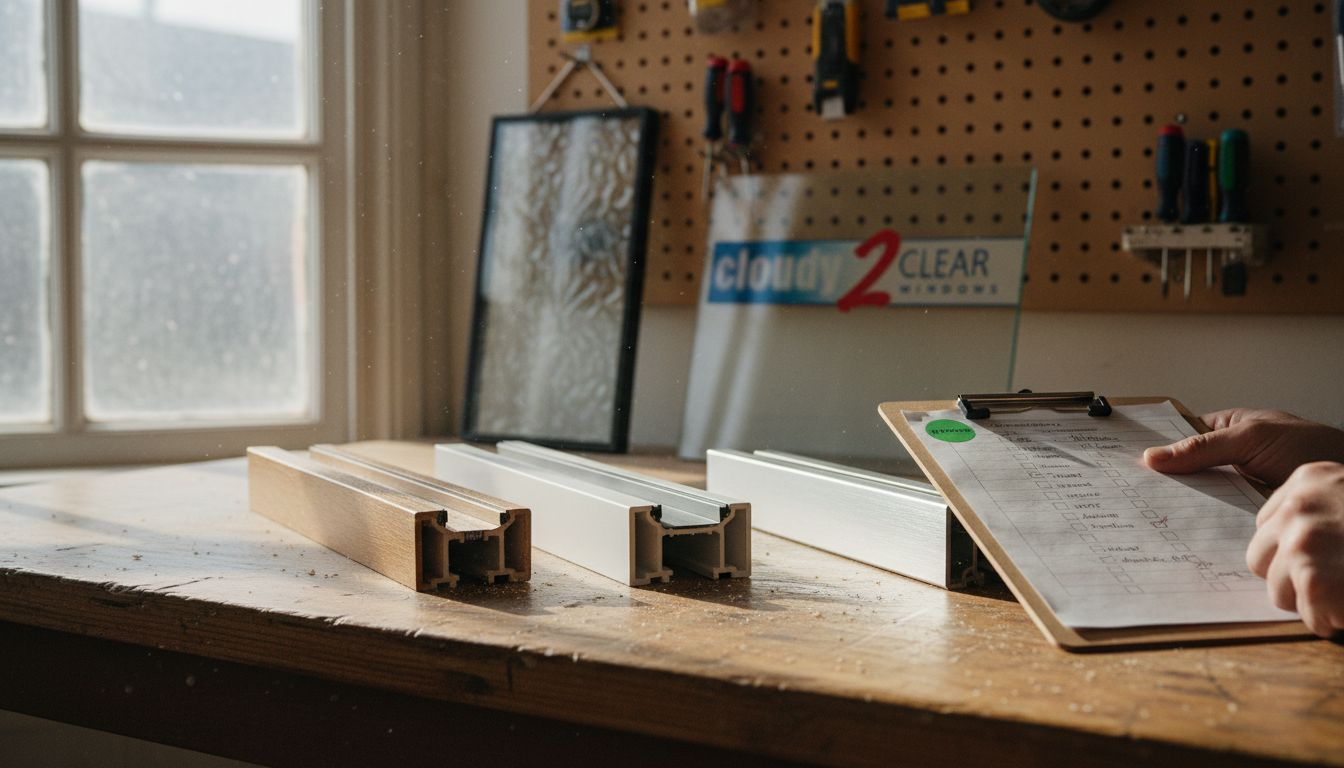 Comparison of timber, uPVC, and aluminium window frames