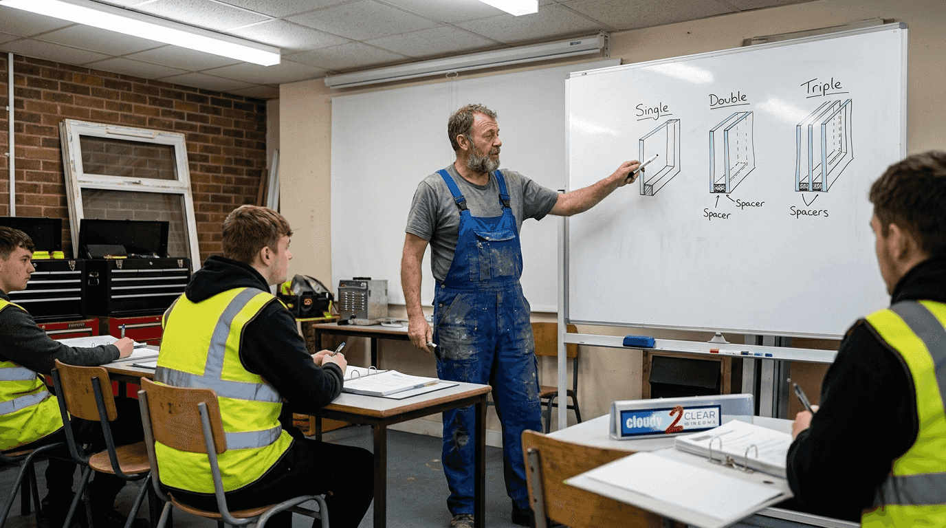 Contractor explains single double triple glazing