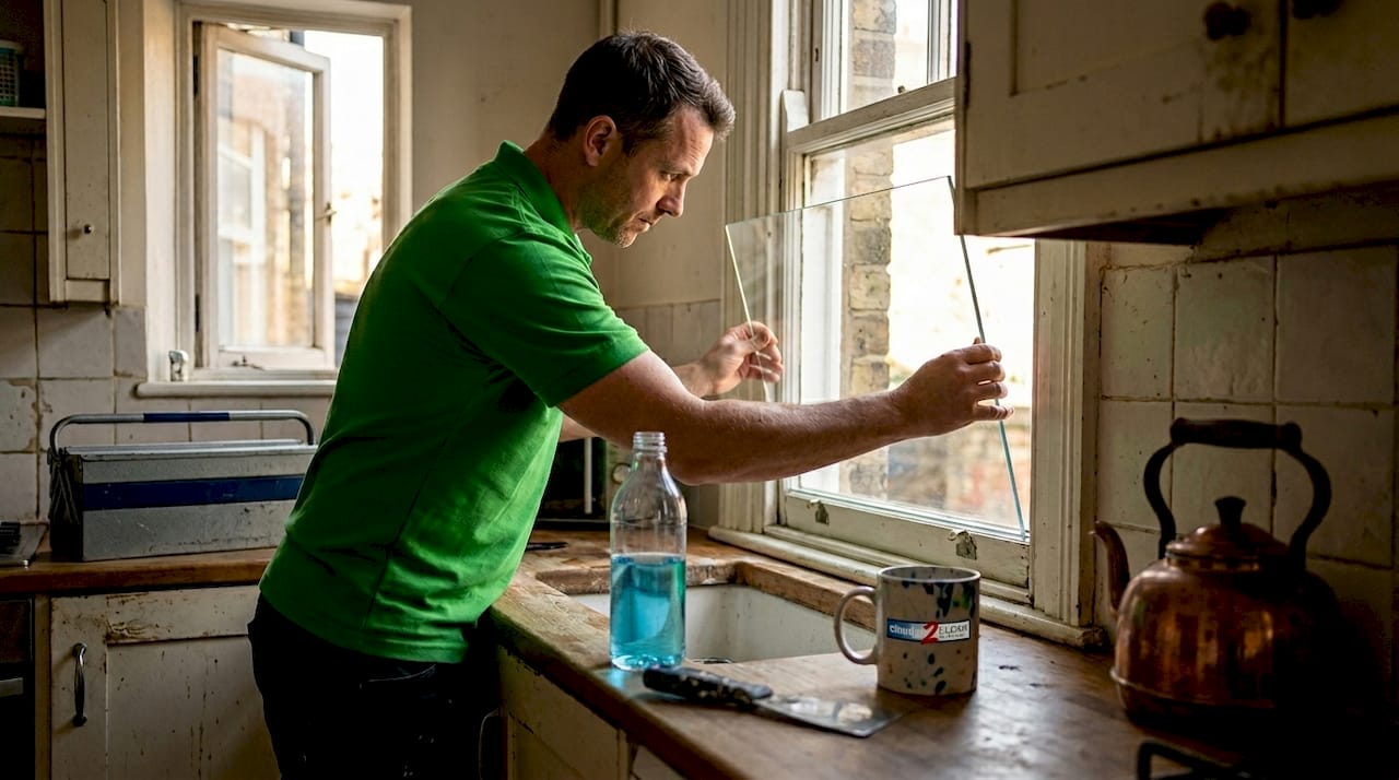 Glazier fits slim double glazing historic sash