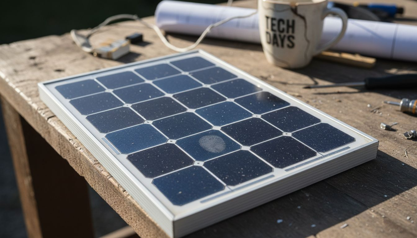 Photovoltaic solar cells grid with smudges