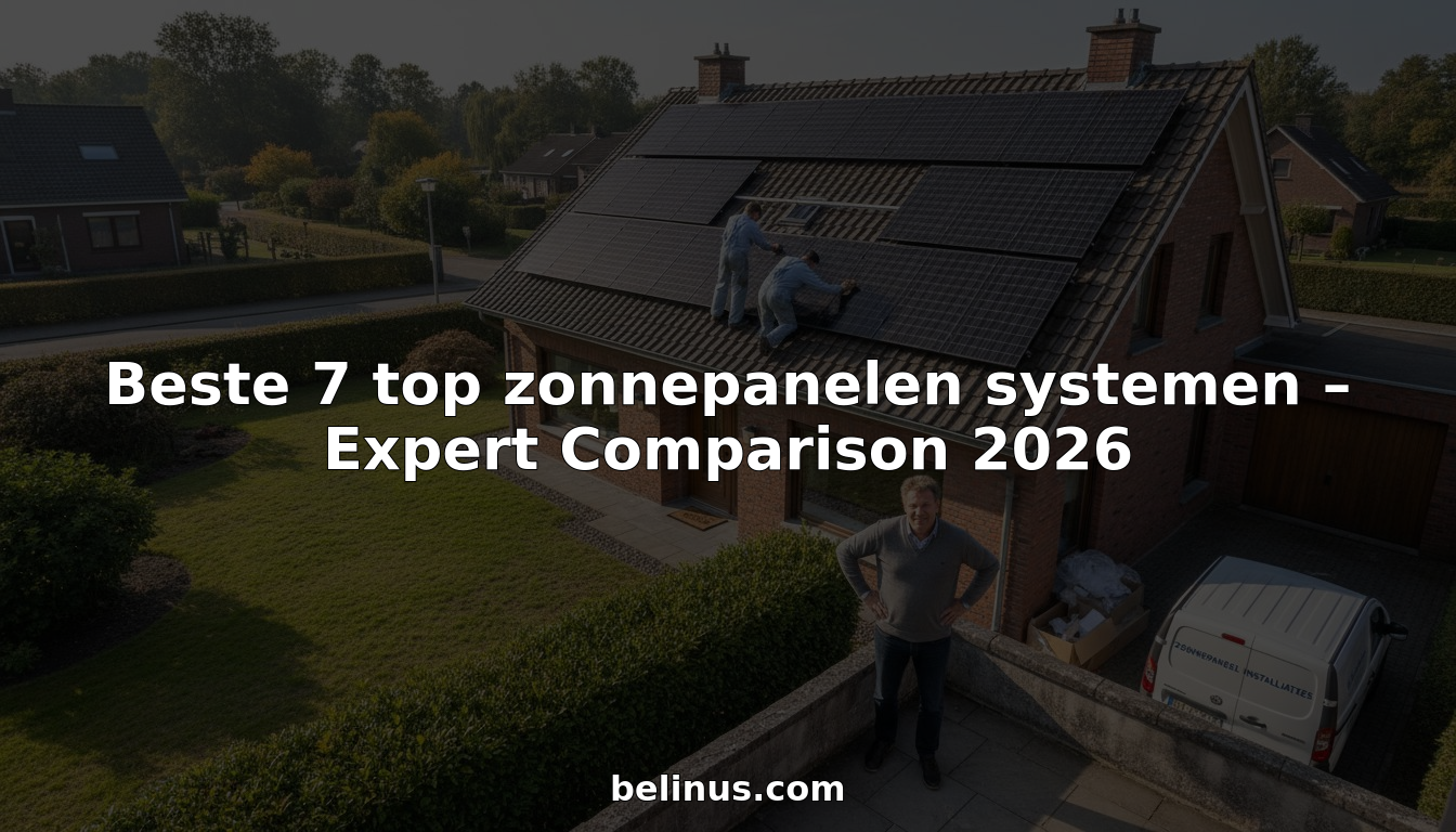 Zonnepanelen plaatsen op het dak van een Belgische woning