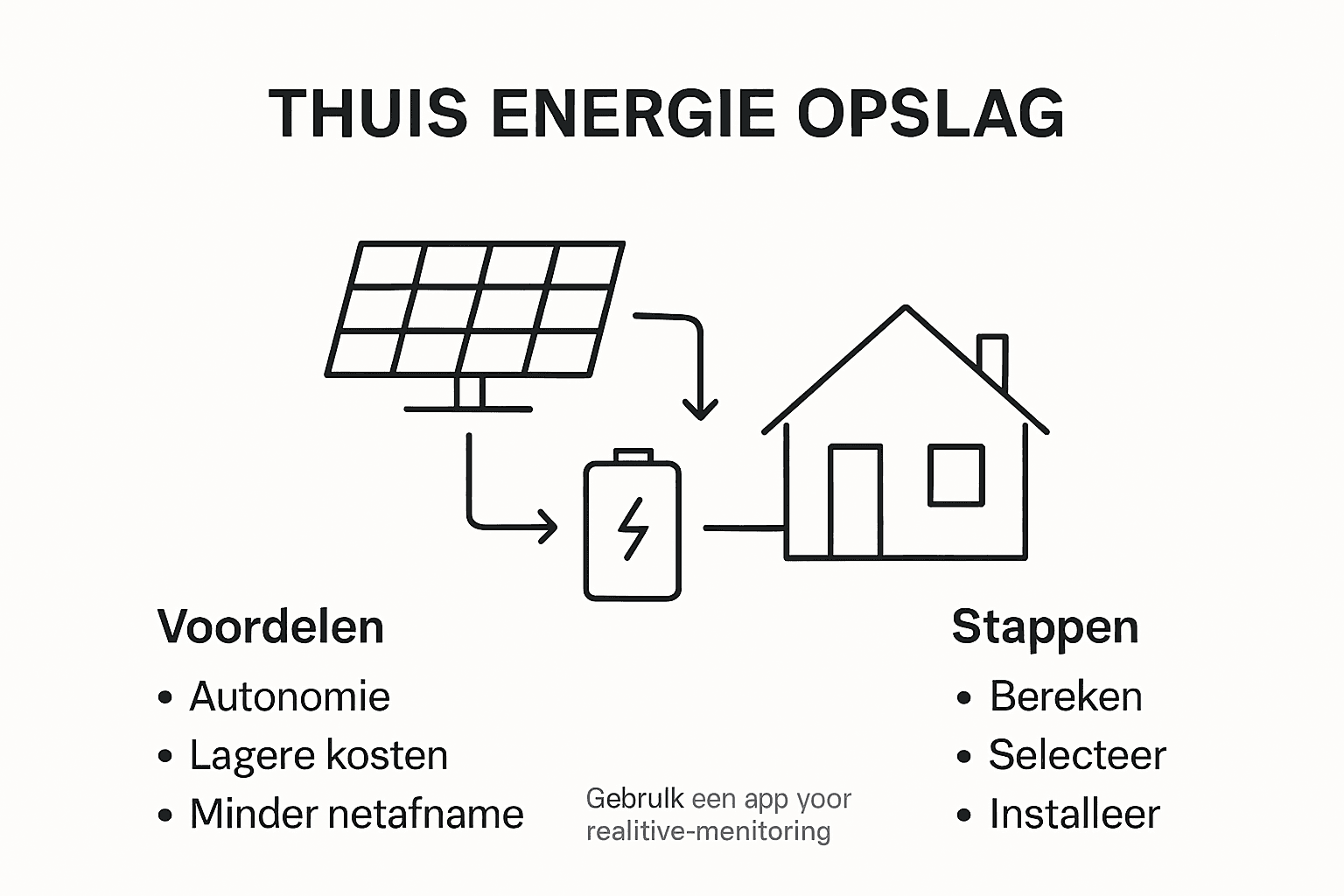 Overzicht: Hoe werkt het opslaan van zonne-energie en wat levert het op?