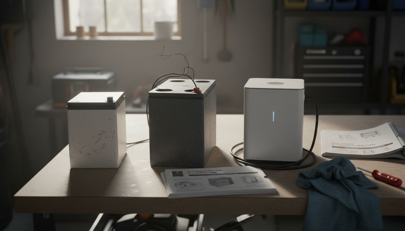 Drie soorten thuisbatterijen uitgelicht op de werkbank