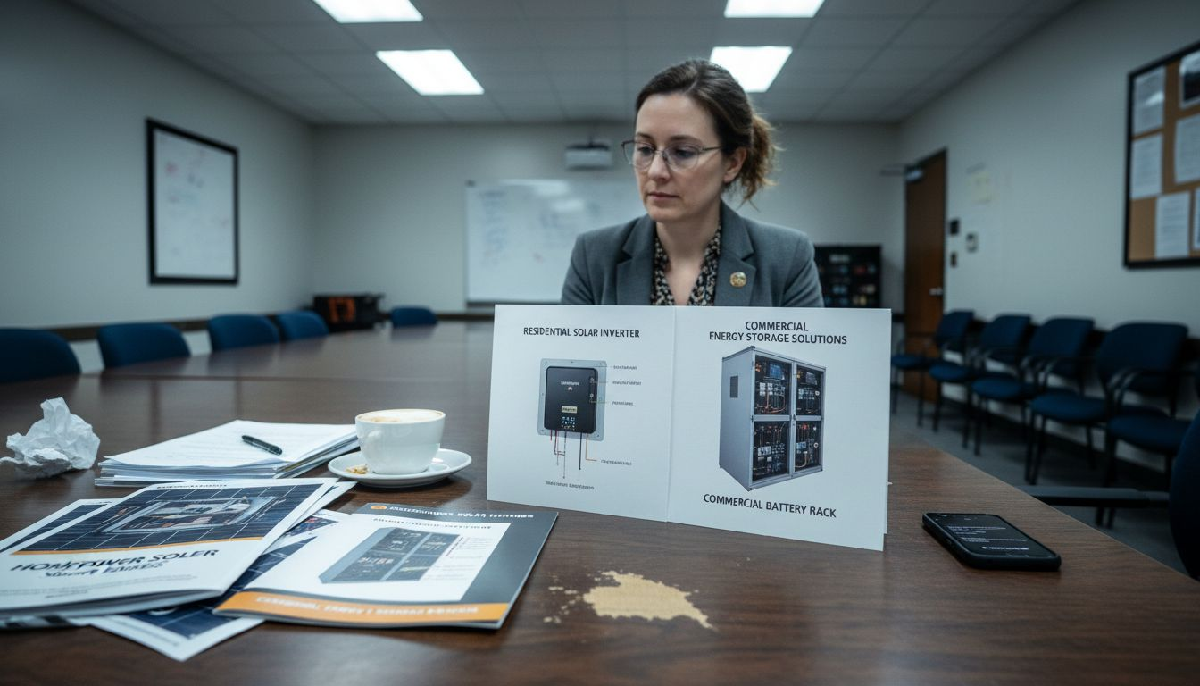 Comparing residential vs. commercial solar brochures