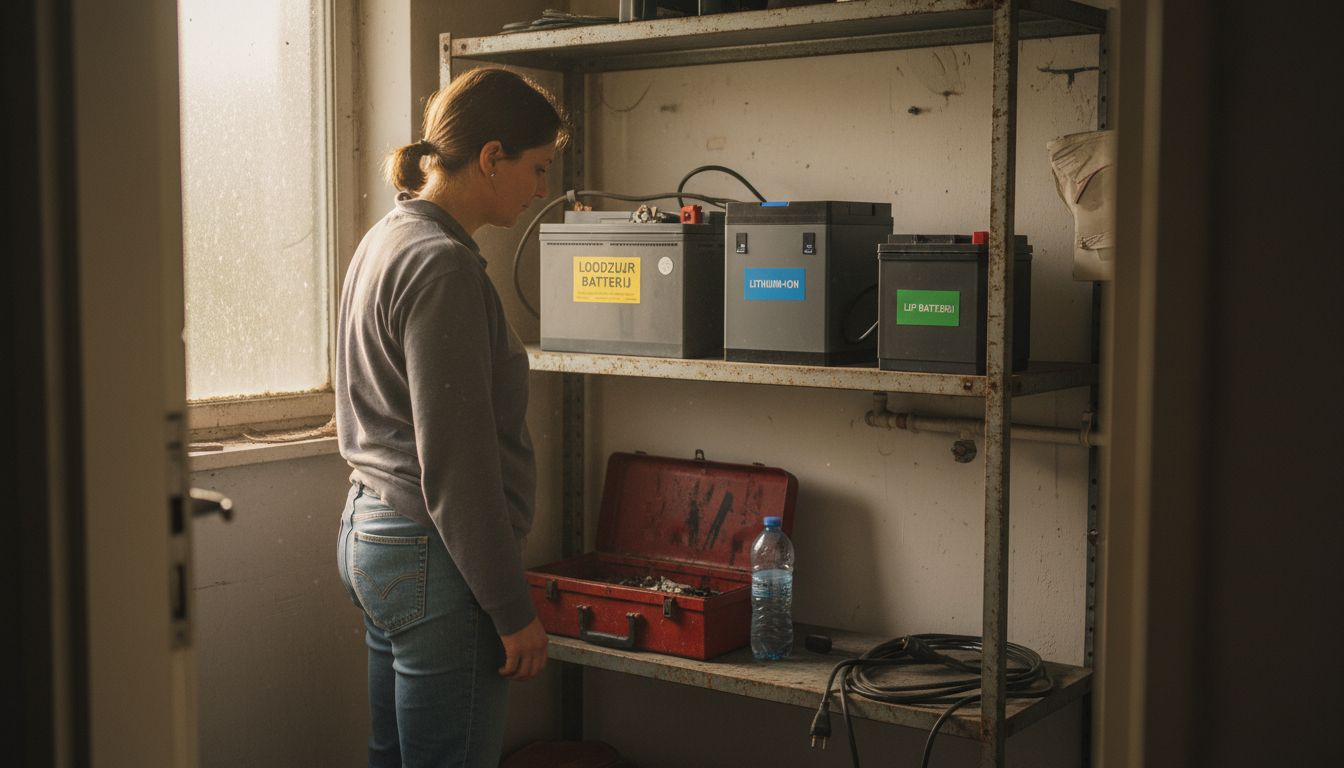 Verschillende soorten batterijen in de meterkast