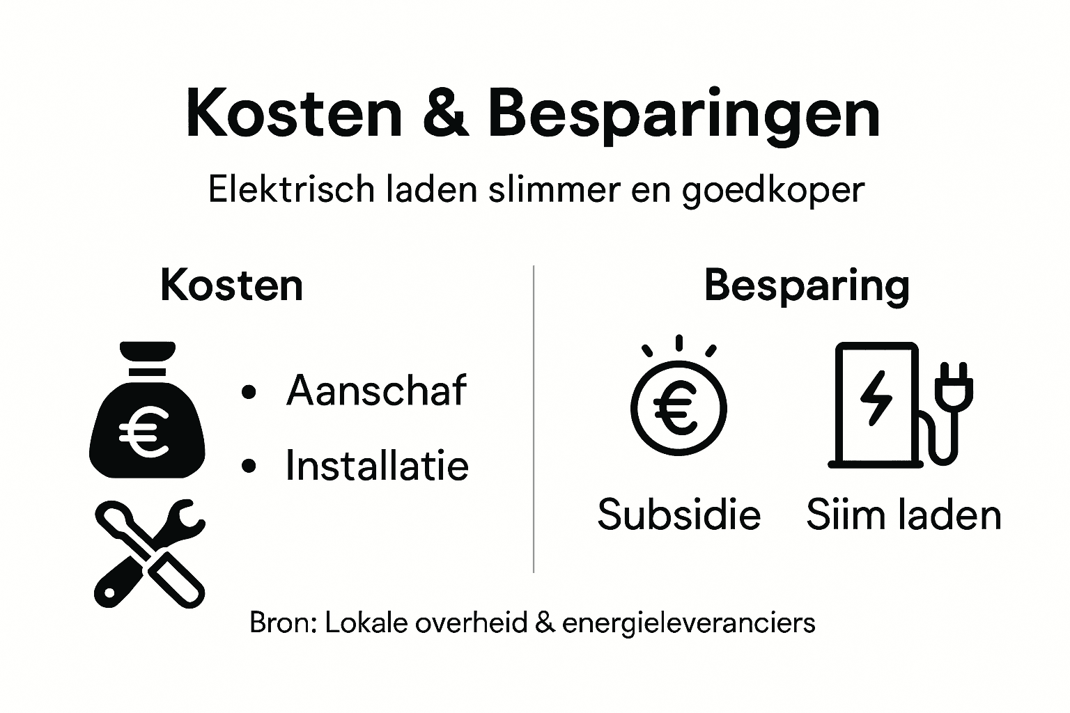 Overzicht: Wat kost thuis je auto opladen en hoeveel kun je besparen?