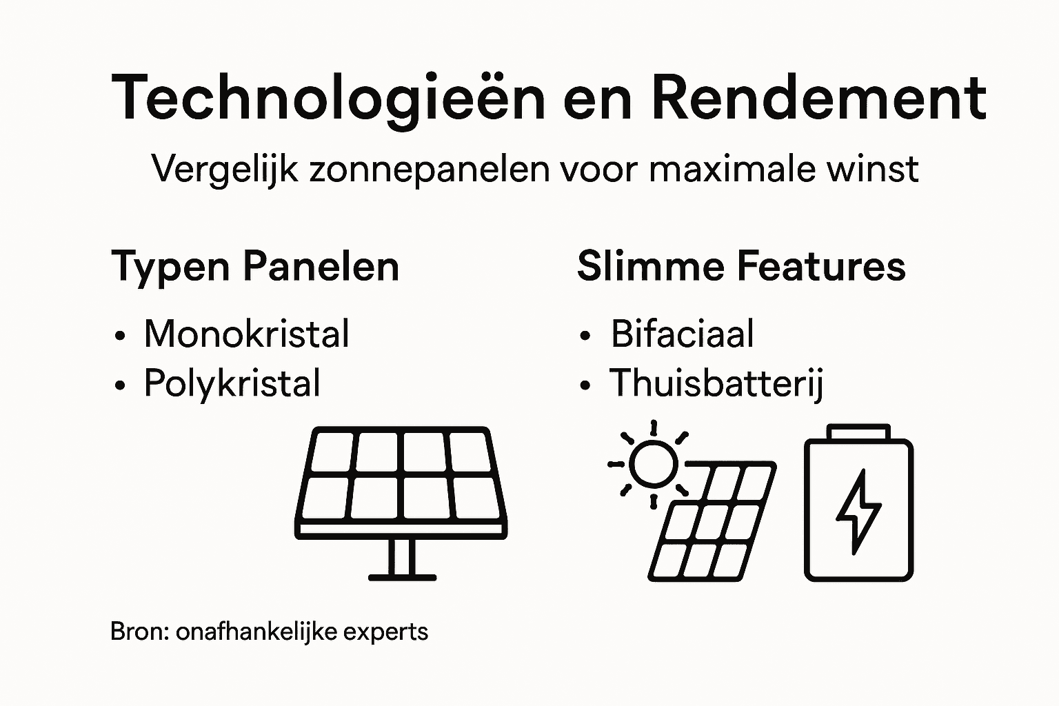 Overzicht: De nieuwste ontwikkelingen en het rendement van zonnepanelen in beeld gebracht