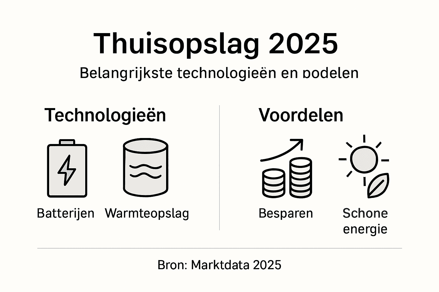 Overzicht: Thuis energie opslaan in 2025