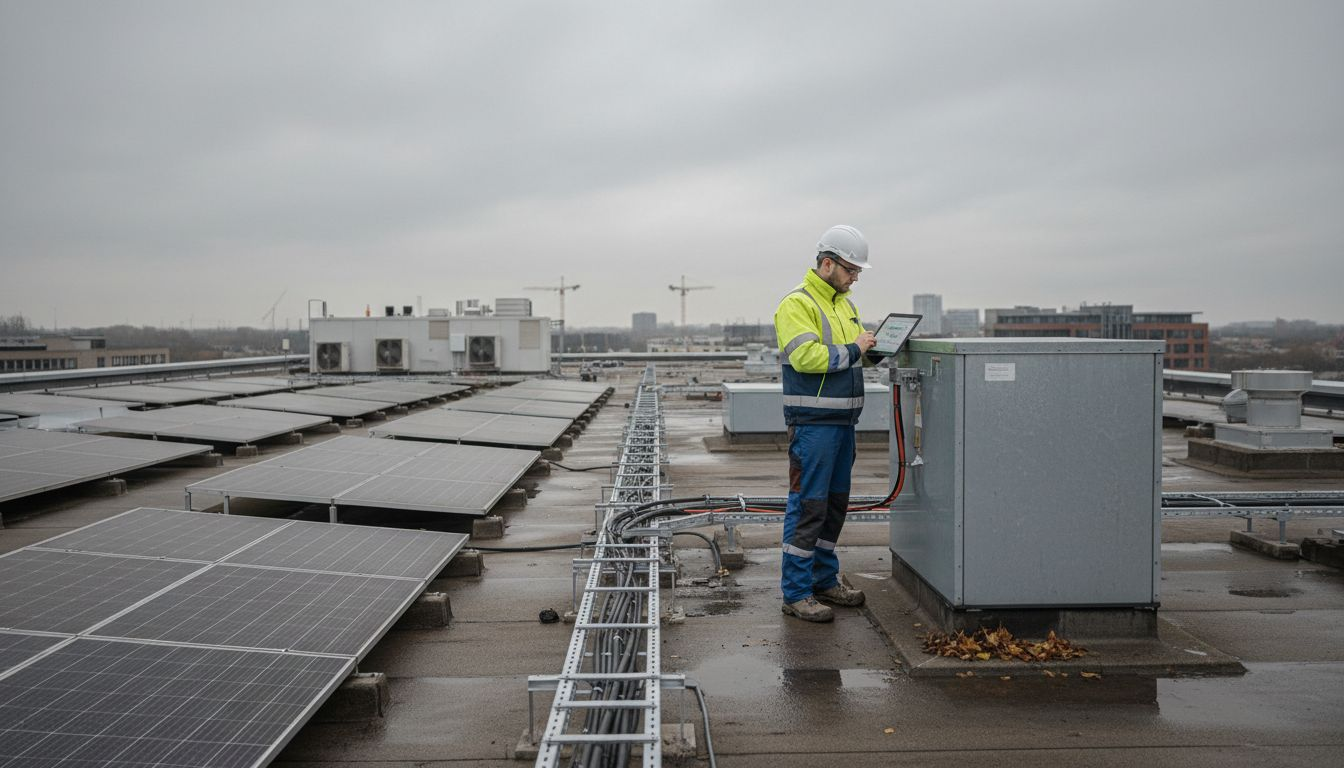 Monteur onderhoud energieopslag en zonnepanelen