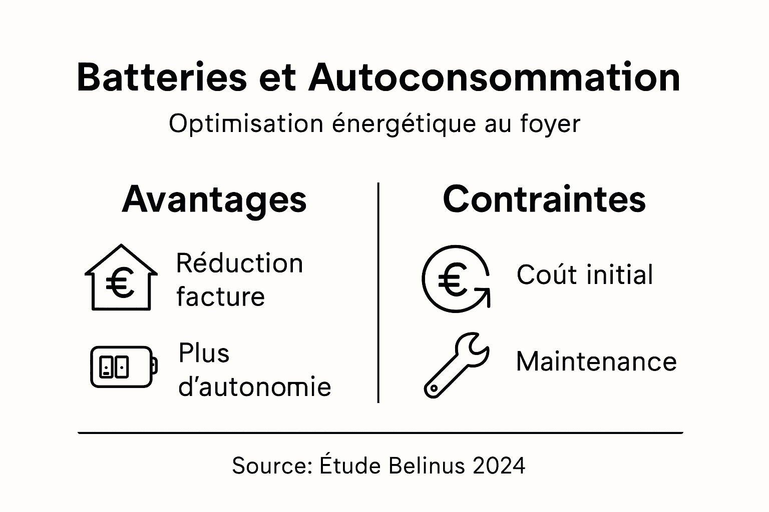 Visuel explicatif : tout comprendre sur les batteries et l’autoconsommation
