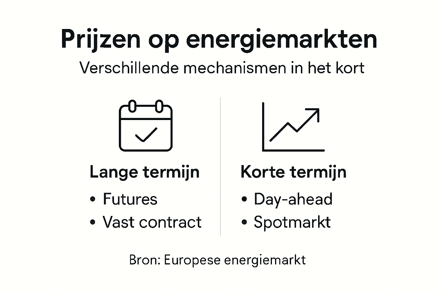 Overzichtelijke infographic: hoe werken prijsmechanismen bij energietrading?