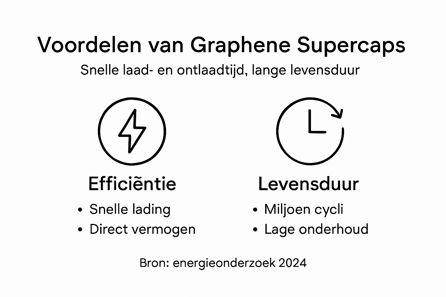 Infographic: de voordelen en eigenschappen van supercaps