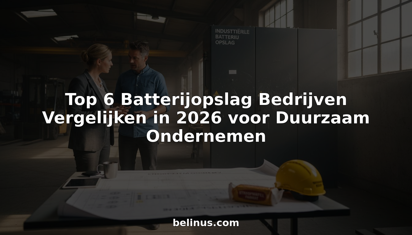 Vakgenoten overleggen in het magazijn over de inzet van batterijopslag.