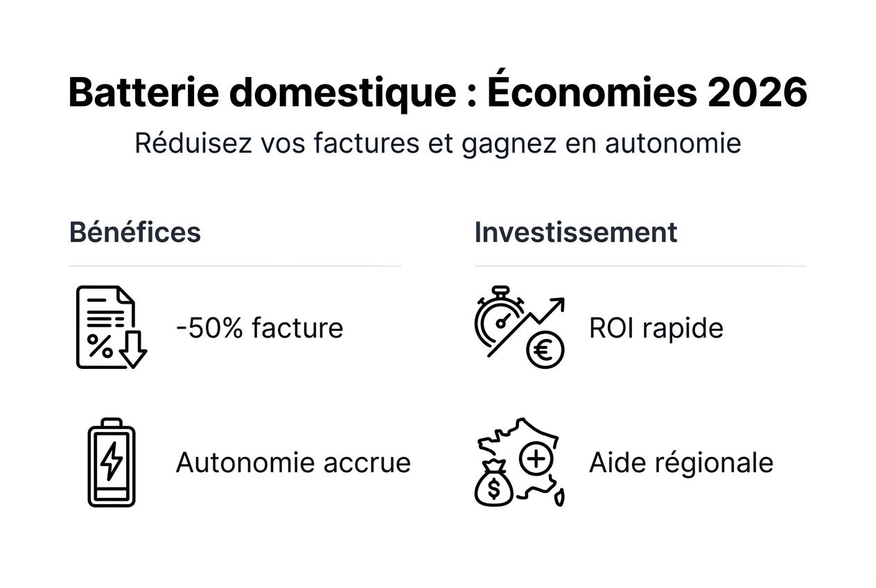 Infographie : tout savoir sur l’économie des batteries domestiques à l’horizon 2026