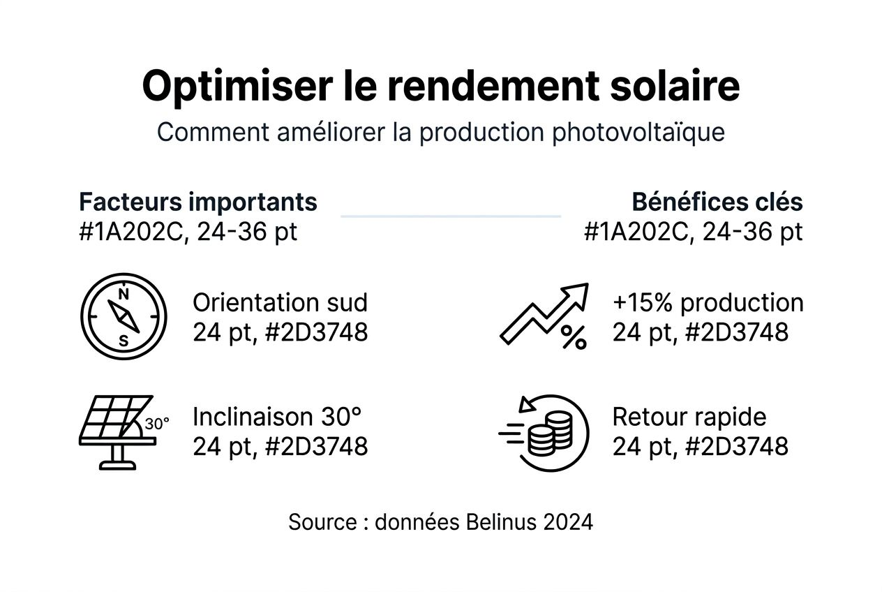 Infographie : comment maximiser la production d’énergie solaire en Belgique