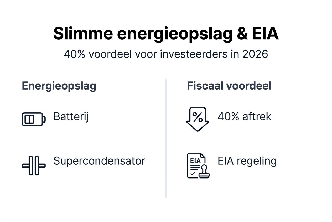 Overzicht: Energieopslag en de bijbehorende fiscale voordelen