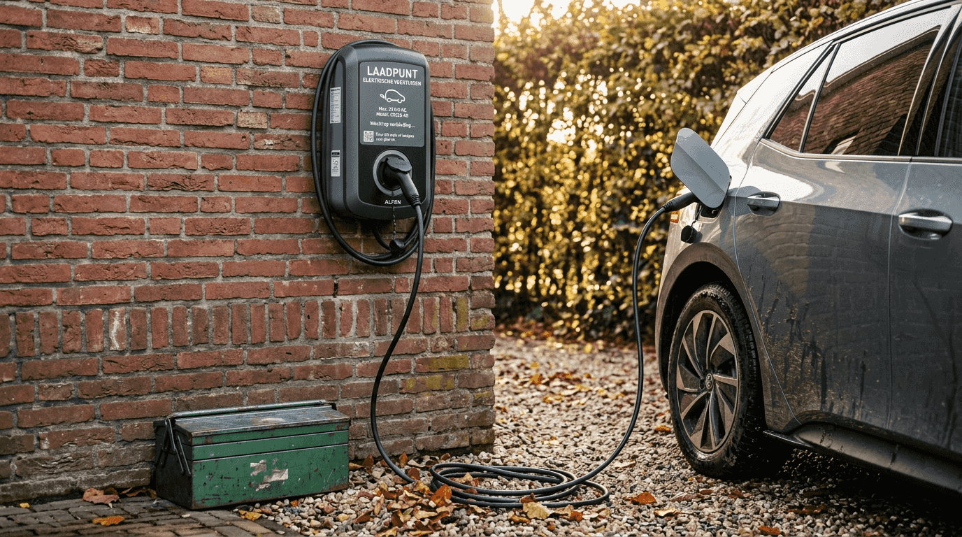 Installatie van een wandlader voor thuis om je elektrische auto op te laden