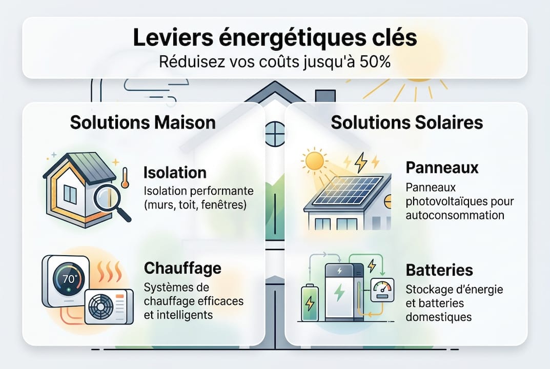 Découvrez notre infographie dédiée aux solutions pour améliorer la performance énergétique.