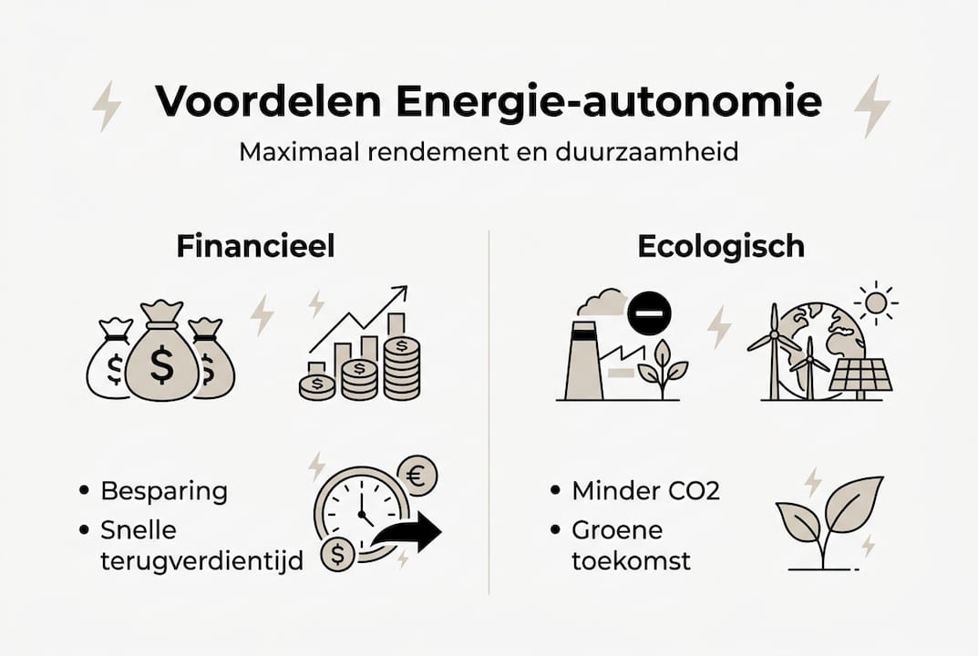 Infographic: de voordelen van energie-onafhankelijkheid in één oogopslag