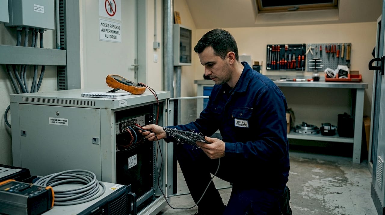 Spécialiste en vérification et maintenance des armoires de stockage d'énergie