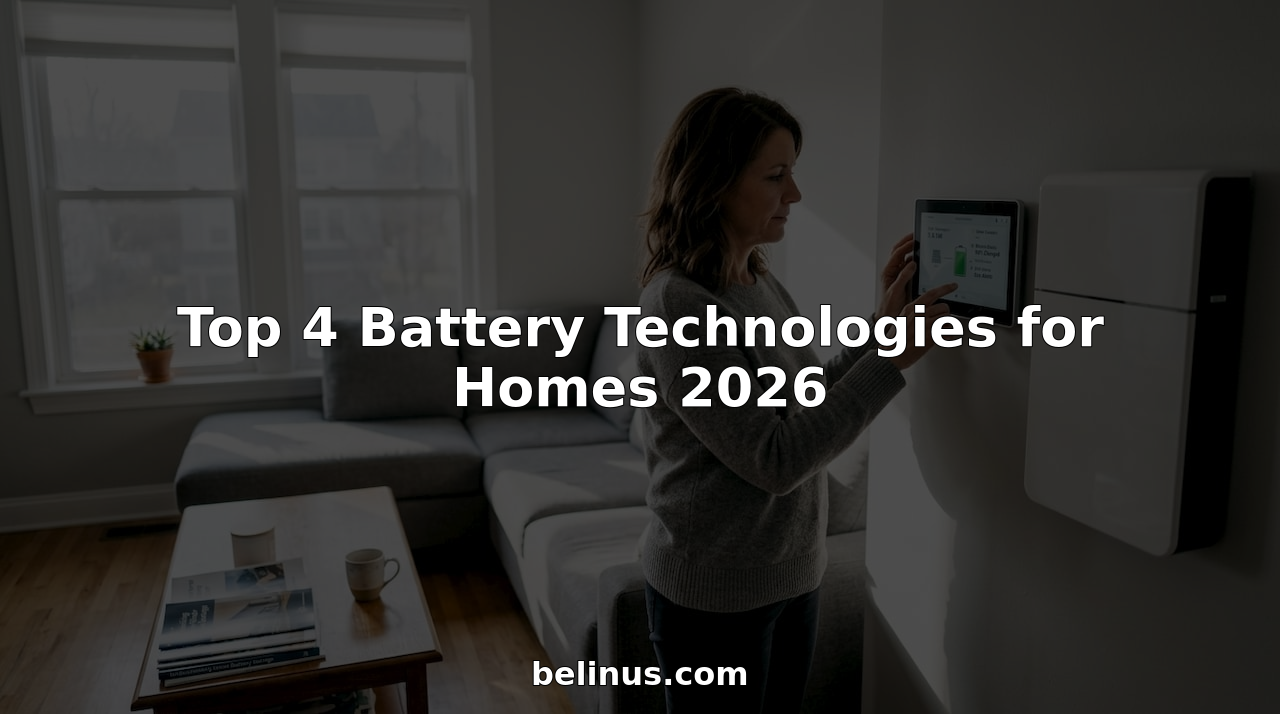 Homeowner manages battery system in living room