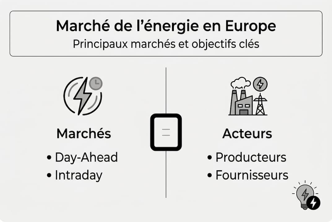 Panorama visuel des marchés de l’énergie en Europe