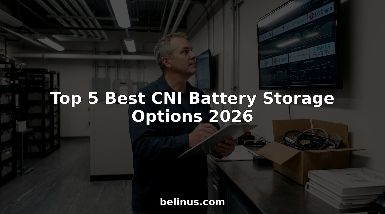 Facility manager checks battery storage status monitors